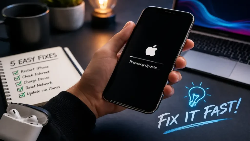 iPhone Stuck on Preparing Update 5 Easy Fixes