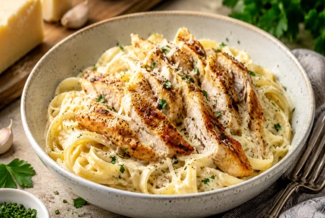 Creamy Garlic Parmesan Chicken Pasta