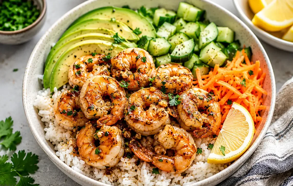 Garlic Butter Shrimp Rice Bowls Garlic Butter Shrimp Rice Bowls