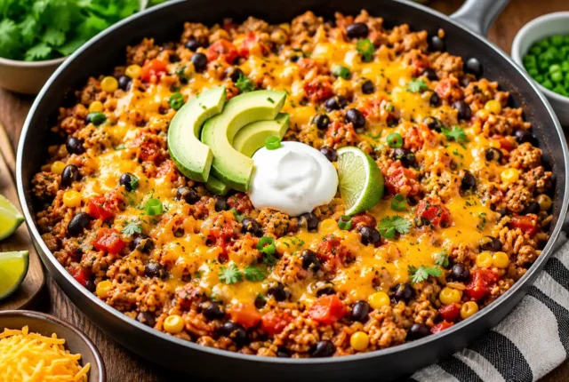 Ground Turkey Taco Skillet