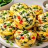 Spinach Feta Cottage Cheese Egg Bites